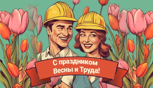 Компания ЭТМ поздравляет с праздником Весны и Труда!